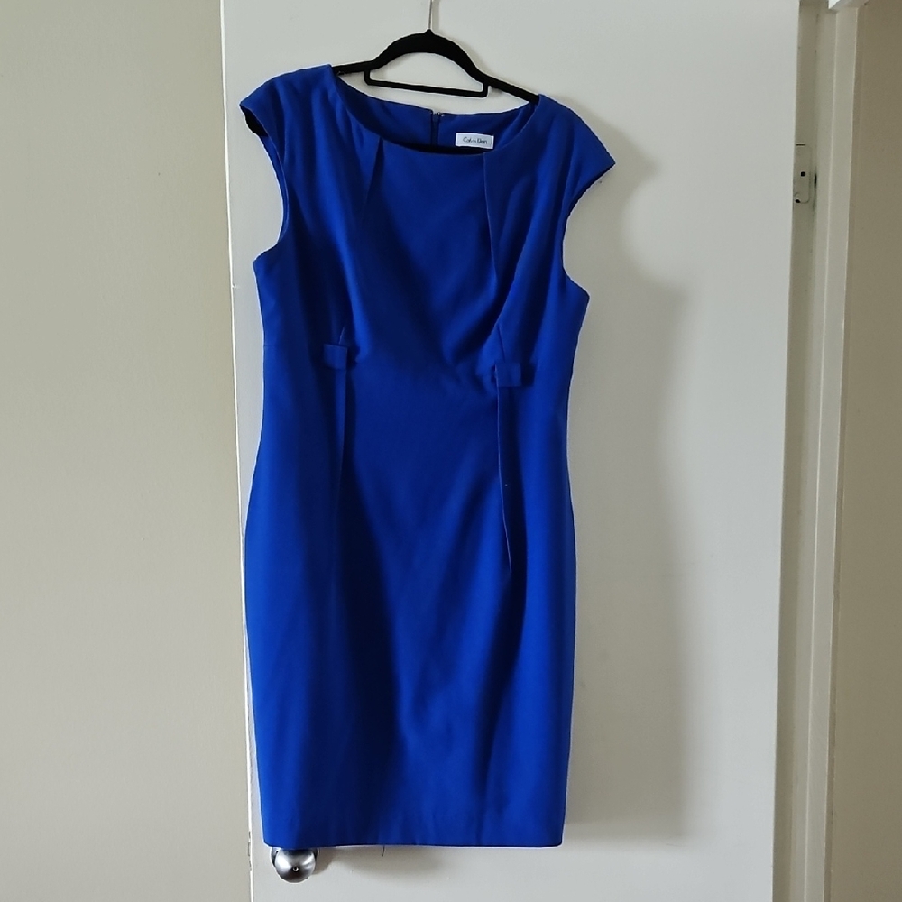 Calvin Klein Cobalt Blue Mini Dress